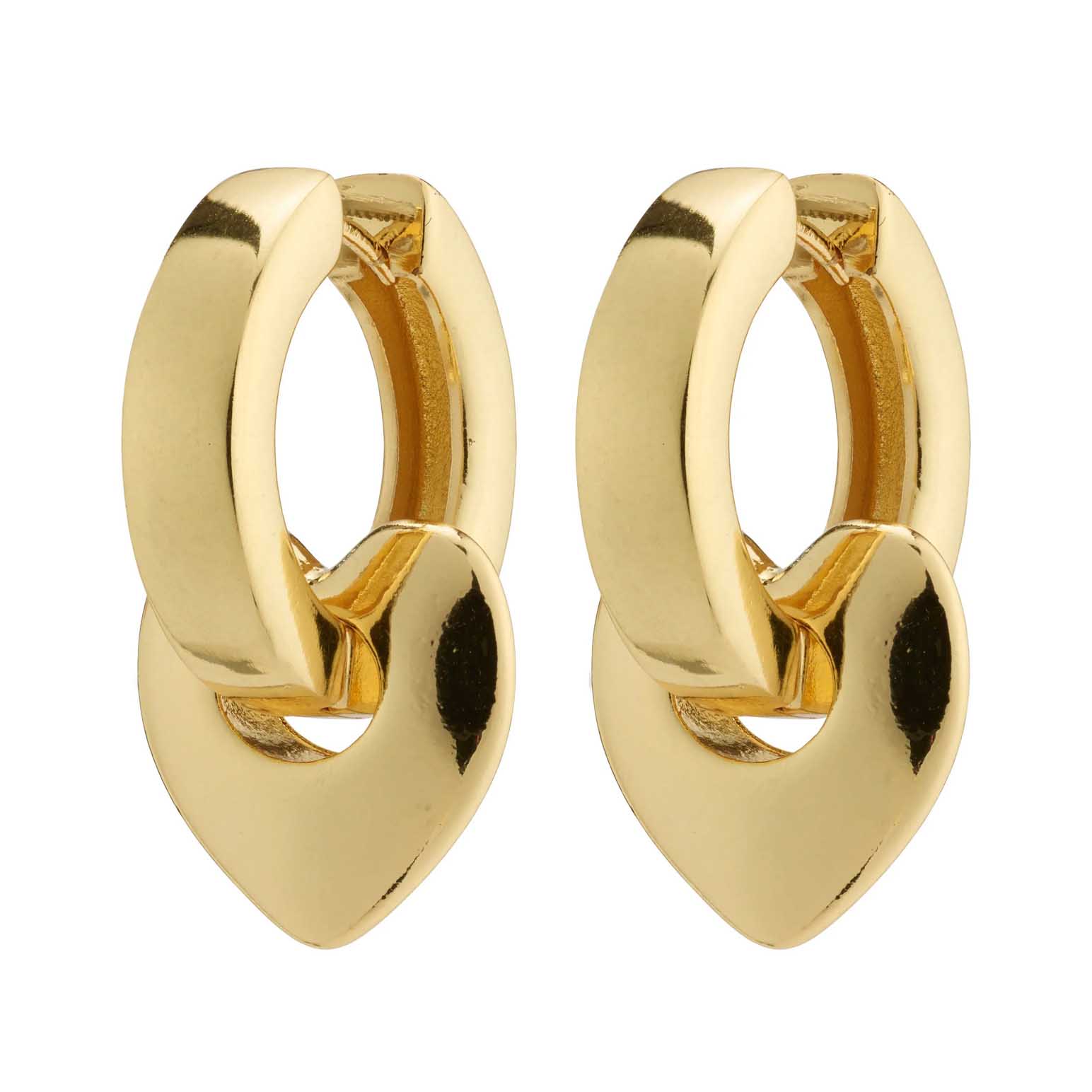 Pilgrim Iokaste Recycled Chunky Hoops - Gold Plated